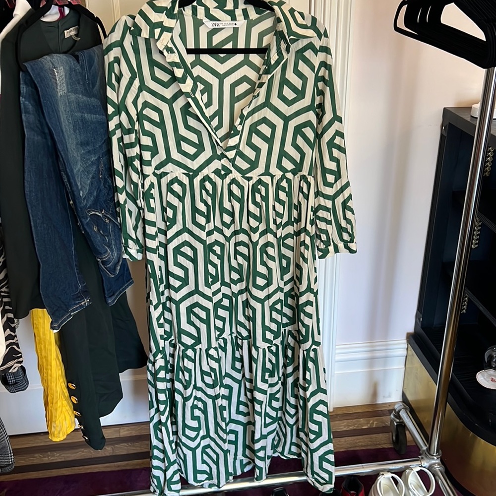Zara printed dress
